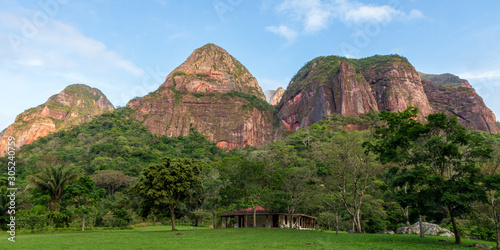 Mountain  and forest at Amboro park in Bolivia. photo