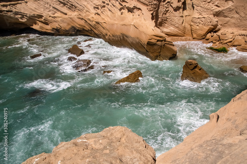 Atlantic coast. Timassinin. Morocco. Africa