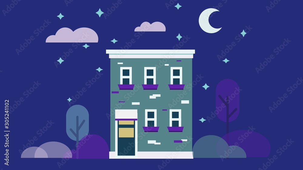 house in the night house in the night