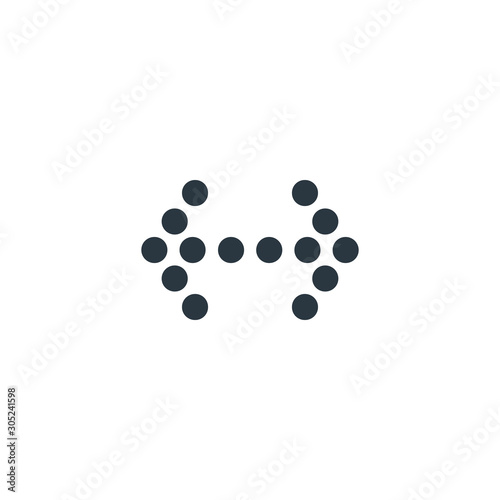 Dotted Arrows left and righ...