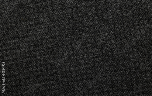 Black fabric texture, Cloth pattern background. © Touchr