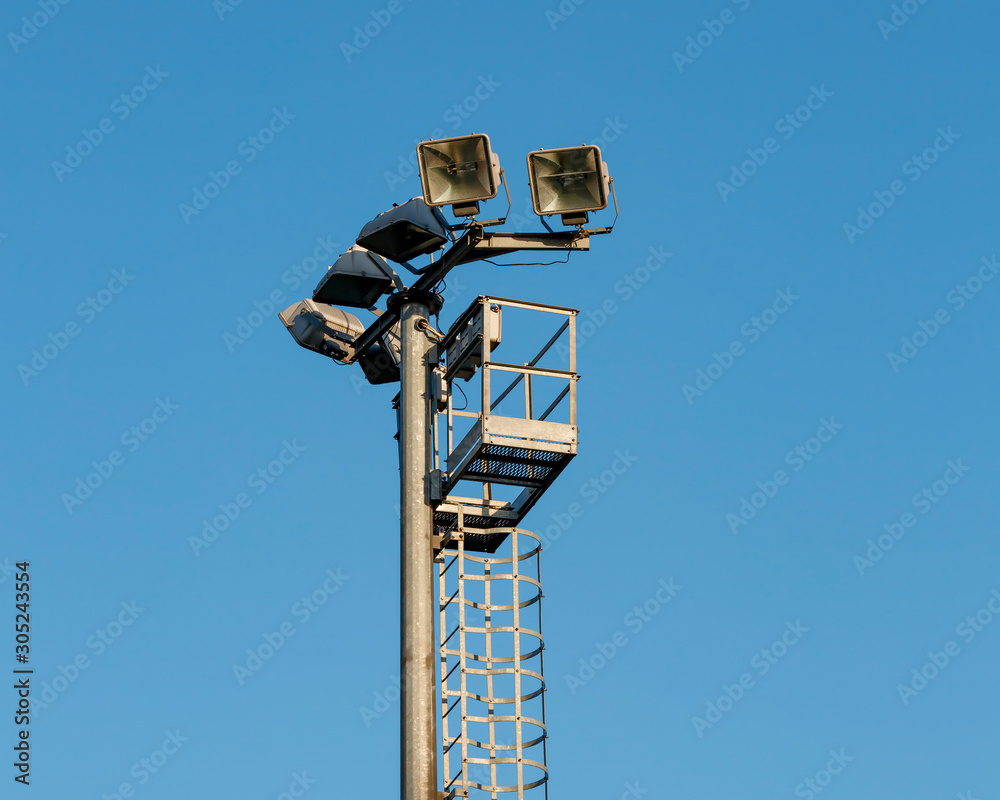 Many spotlights for stadium lighting Many spotlights for stadium lighting