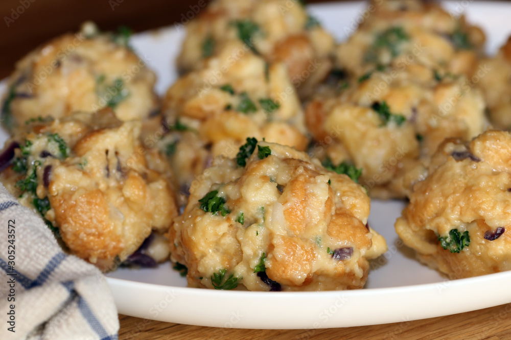 Nahaufnahme von Semmelknödel