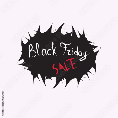 black friday sticker discount badge holiday shopping concept big sale label advertising campaign vector illustration
