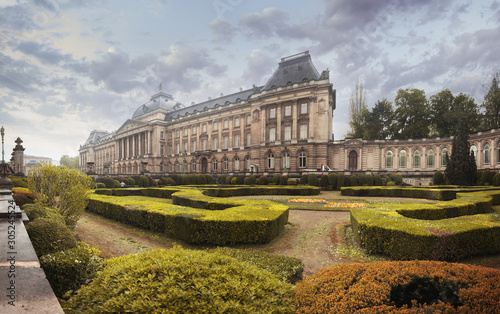 Royal Palace and garden in Brussels, Belgium