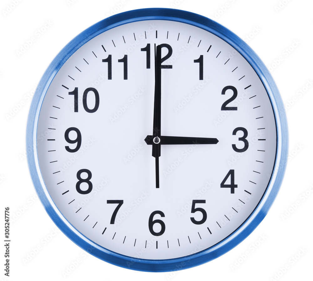 Wall clock isolated on white background Wall clock isolated on white background