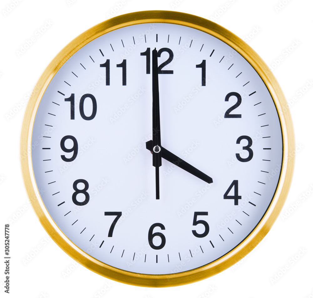 Wall clock isolated on white background Wall clock isolated on white background