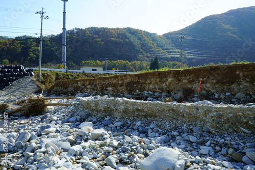 Typhoon damage in Ueda City photo