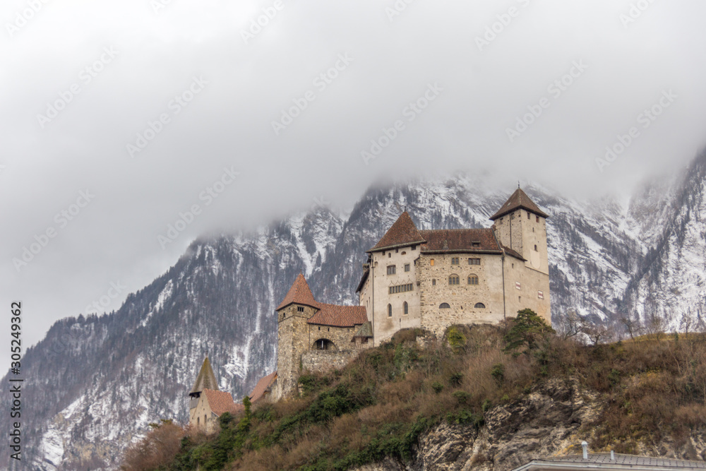 Medieval Gutenberg Castle, Liechtenstein