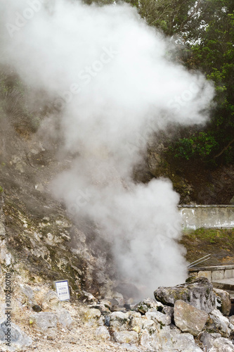 Travel to Furnas, San Miguel, Azores..Furnas is a valley of geysers and fumaroles, thermal baths, and mineral springs.
