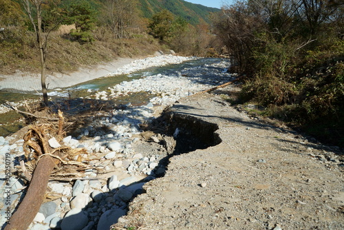 Typhoon damage in Ueda City photo