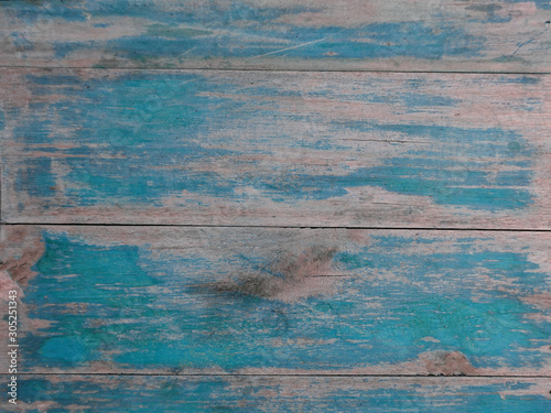 blue rustic old wood for background texture 