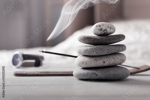 Photography Evening meditation at home