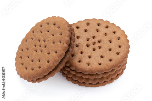 round cookie isolated