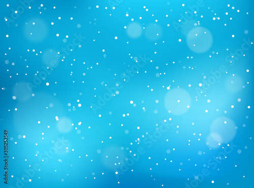 Winter snowfall vector background