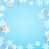 Christmas decoration elements vector composition
