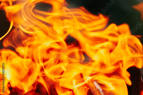 fire flames. blurred background image.