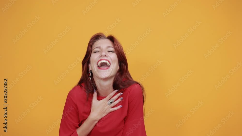 Red laughing her lungs off. She is very funny and happy. Red laughing her lungs off. She is very funny and happy.