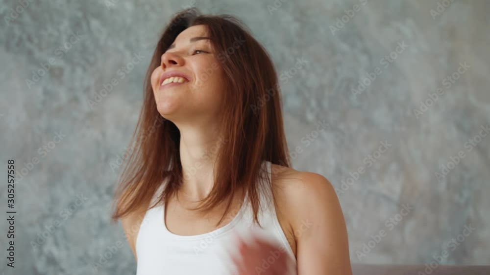 Sports brunette smiling Sports brunette smiling