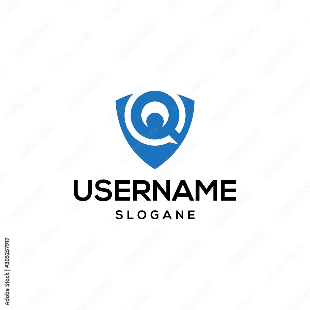 security logo design blue vector security logo design blue vector