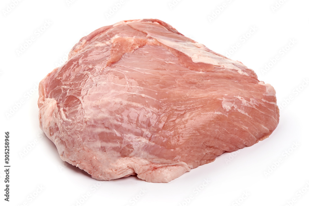 Pork Raw Gammon Steak, ham cuts, isolated on white background Pork Raw Gammon Steak, ham cuts, isolated on white background