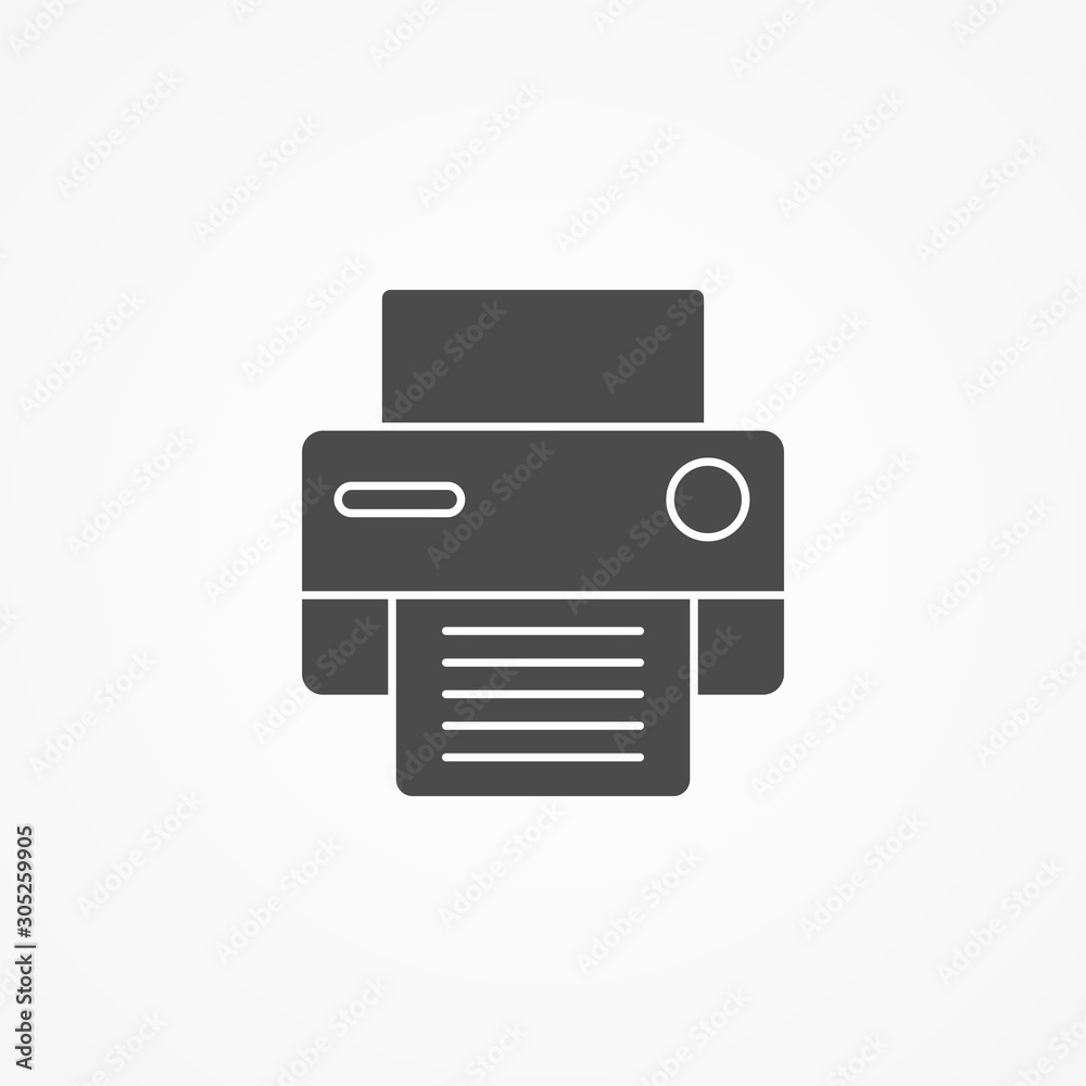 Printer vector icon sign symbol Printer vector icon sign symbol