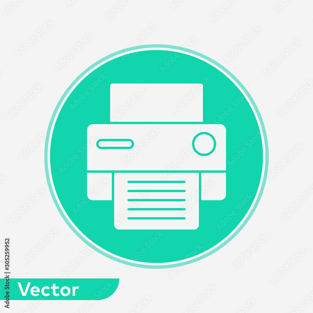 Printer vector icon sign symbol Printer vector icon sign symbol