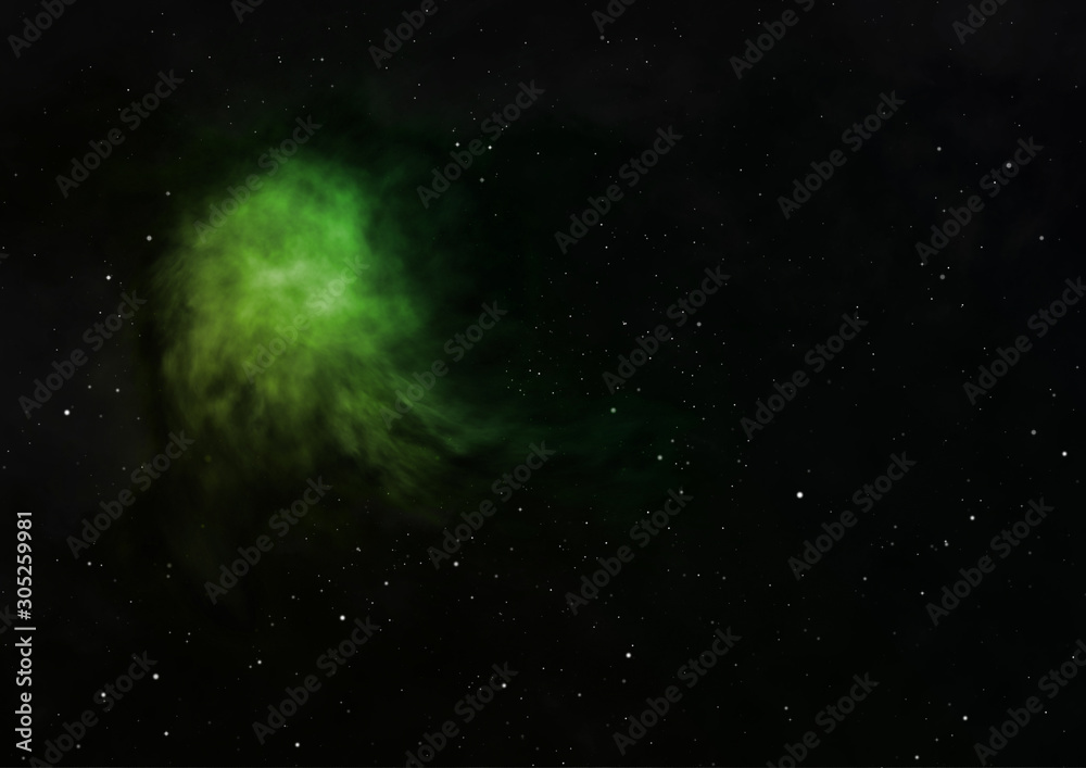 Fototapeta premium Small part of an infinite star field. 3D rendering