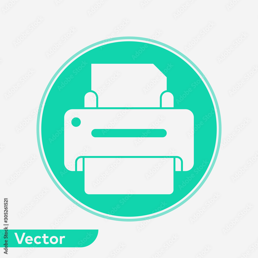 Printer vector icon sign symbol Printer vector icon sign symbol