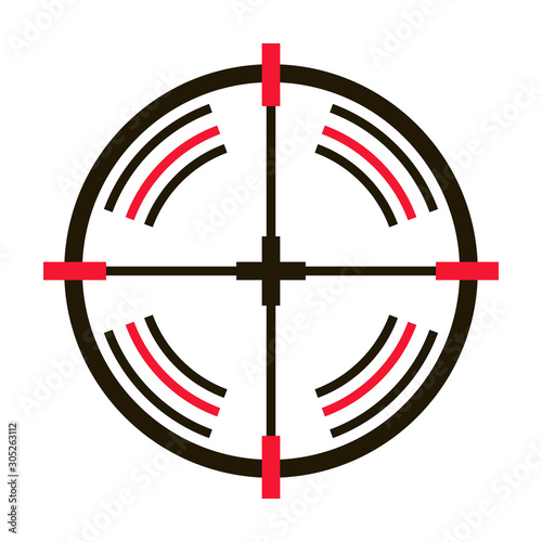 Eye target vector icon.Black vector icon isolated on white background eye target.