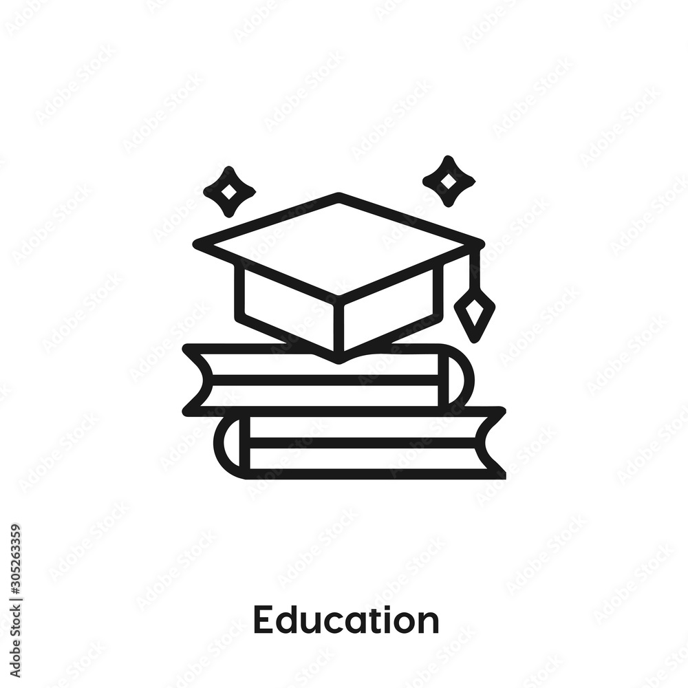Education icon vector. Education icon vector symbol illustration. Modern  simple vector icon for your design. Education icon vector Stock Vector |  Adobe Stock