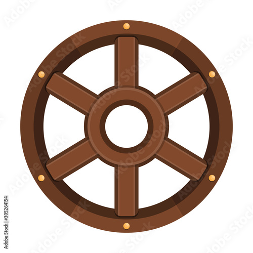 Wheel of cart vector icon.Cartoon vector icon isolated on white background wheel of cart.