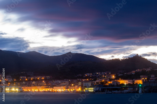 Port Vendres at sunset