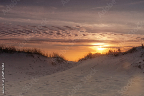 Nature, landscape, sunset, twilight, sand, clouds, sky, sun, sand, water, sunset, orange, nature