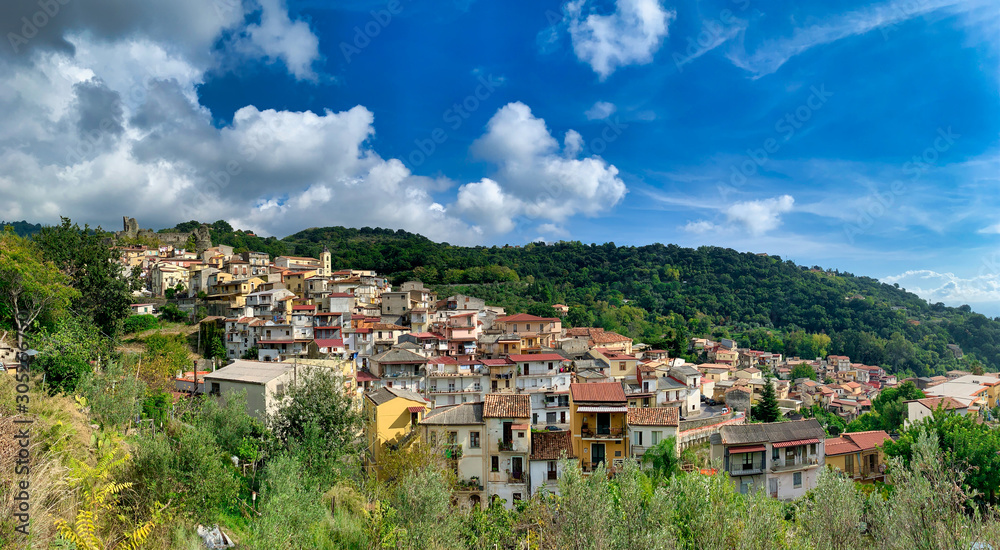 Overview of the town of Nicastro, incorporated into the larger Lamezia Terme.