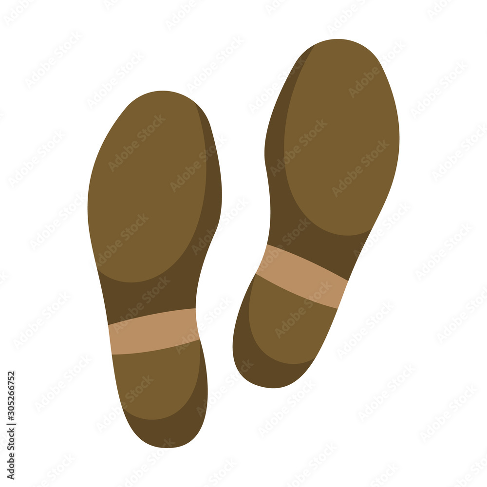Print of shoe vector icon.Cartoon vector icon isolated on white background print of shoe . Print of shoe vector icon.Cartoon vector icon isolated on white background print of shoe .