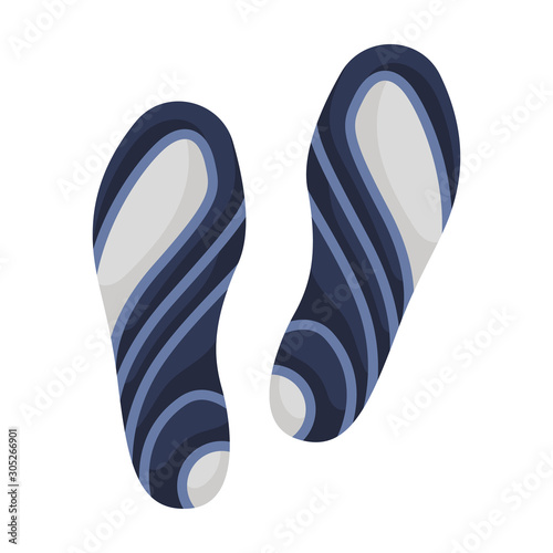 Print of shoe vector icon.Cartoon vector icon isolated on white background print of shoe .