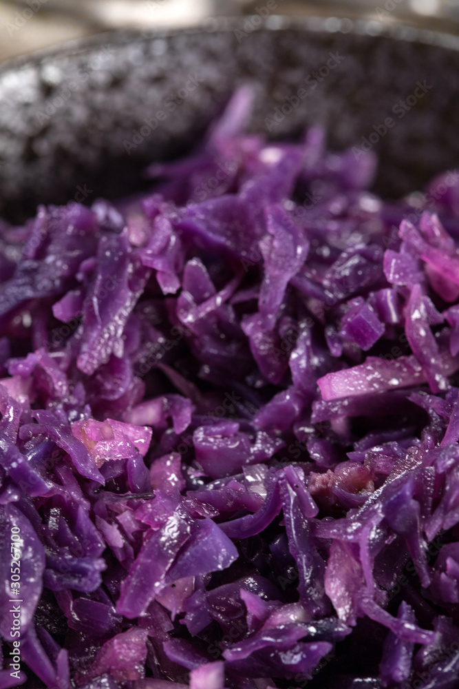 Purple cabbage salad. Purple cabbage salad.