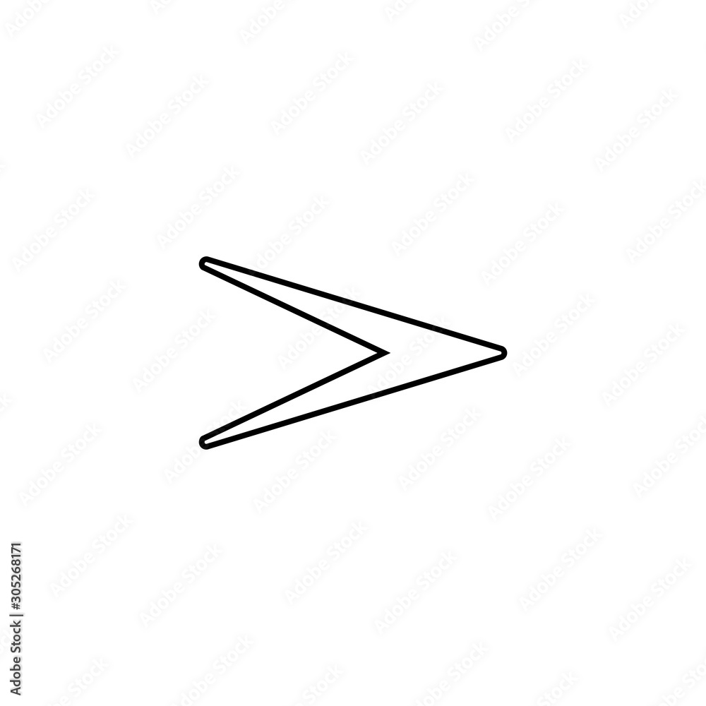 Send icon. Message symbol. Logo design element Send icon. Message symbol. Logo design element
