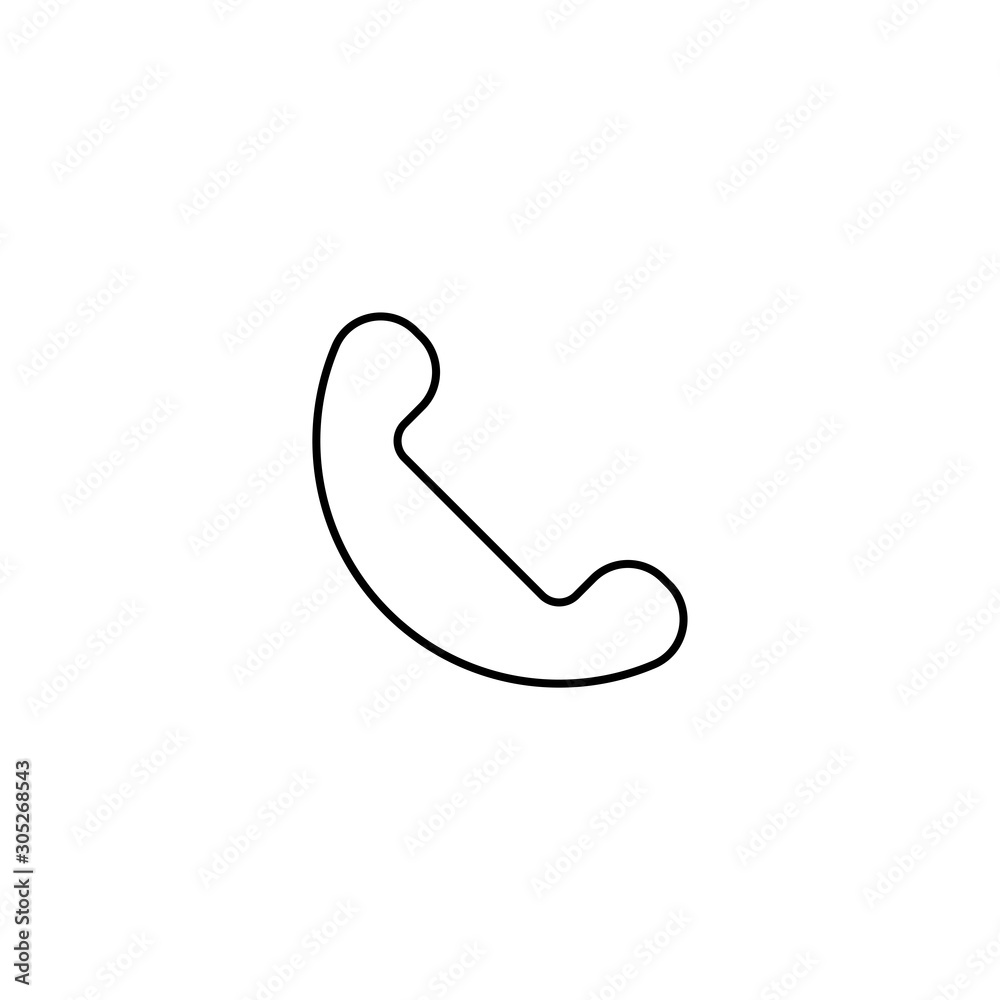 Home phone icon. Support service symbol. Logo design element