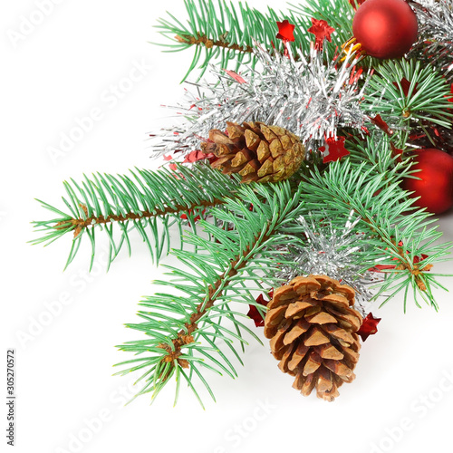 Christmas decoration Isolated on a white background.