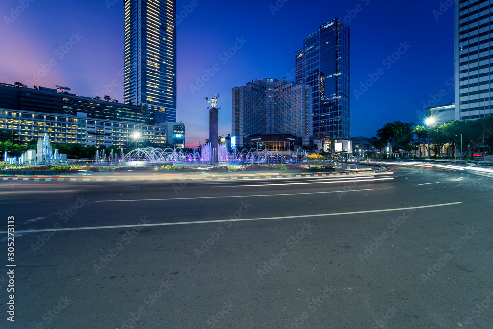 Patung Selamat Datang with Bundaran Hotel Indonesia Jakarta