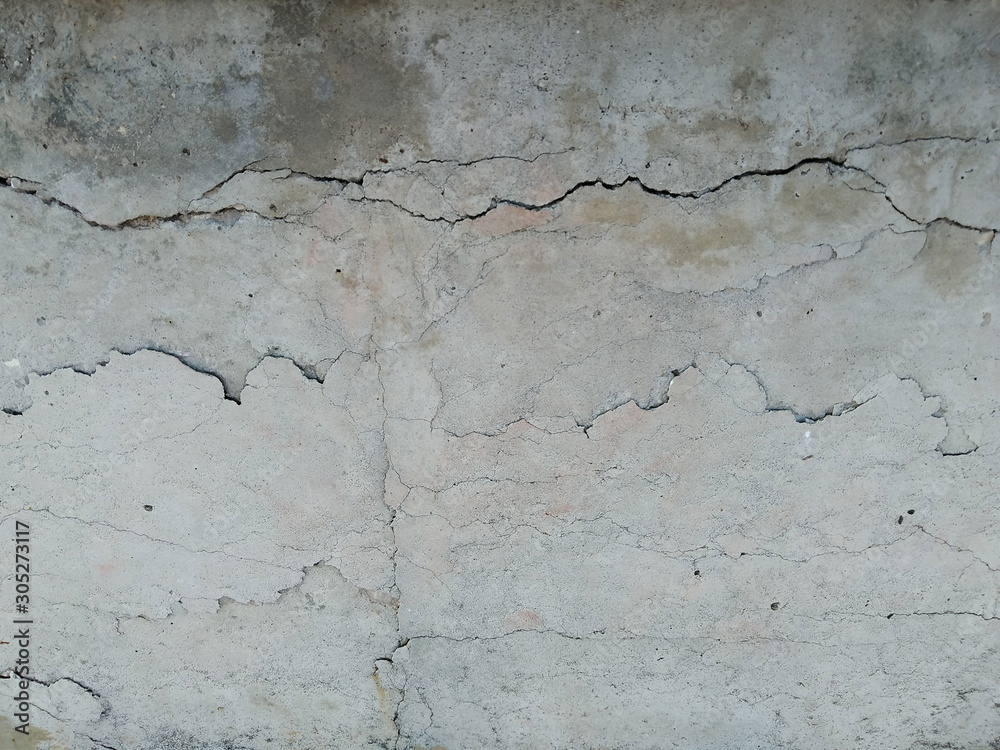 Obraz premium Gray cement grunge texture background with cracks