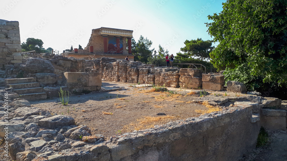 Fototapeta premium Knossos Palace in Crete in Greece