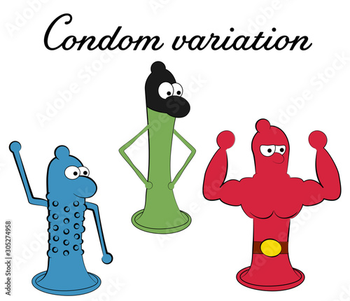 Comic Condom Variations