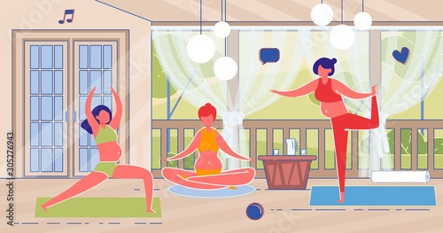 Relaxing Yoga Practices for Three Pregnant Girls