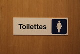 Affiche toilettes des femmes