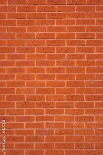 Red Brick wall for background or texture. Old red brick wall texture background 