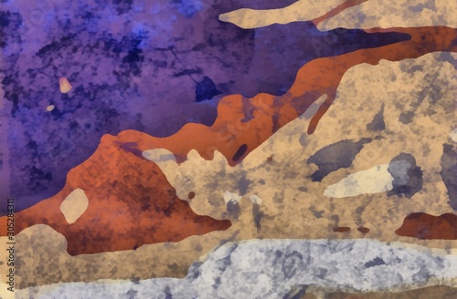 old-fashioned abstract texture background with grunge spots and scratches elements
