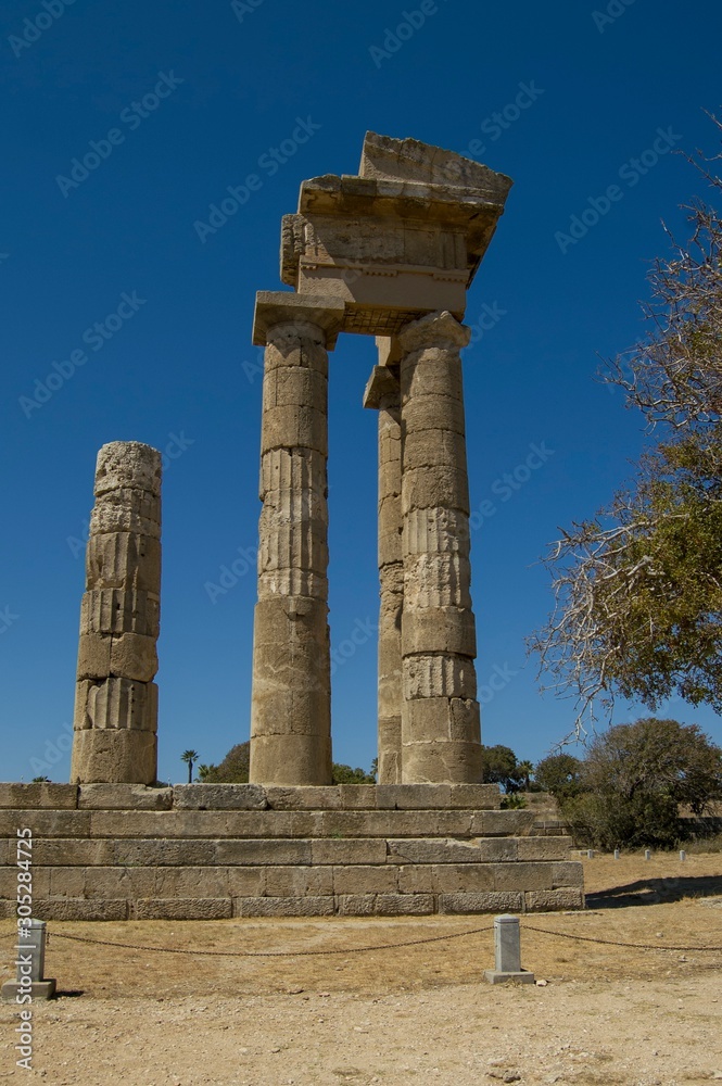 Acropolis of ancient Rhodes, Rhodos, Greece